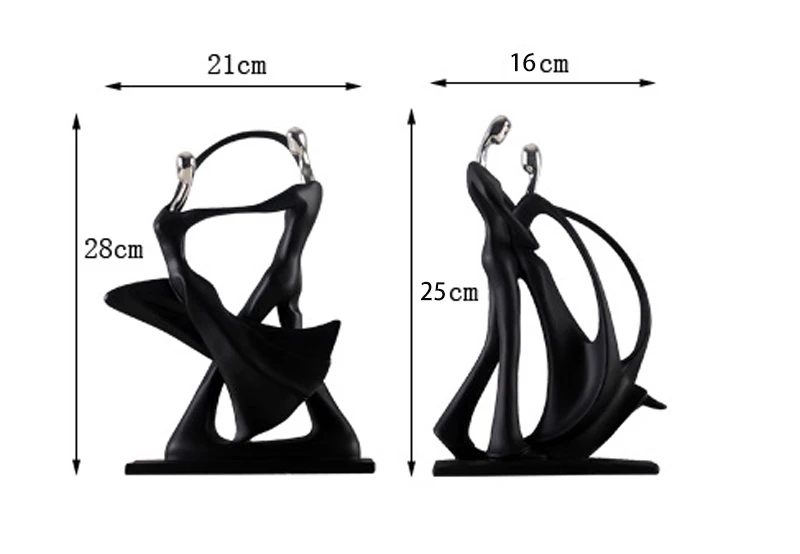 Dancing Couple Resin Figure Ornaments Figurines